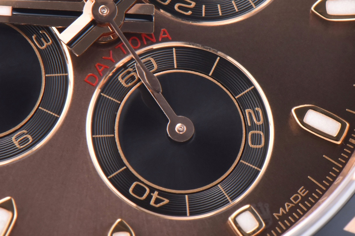 Daytona 116515LN Chocolate Dial with Stick Markers in Everose Gold